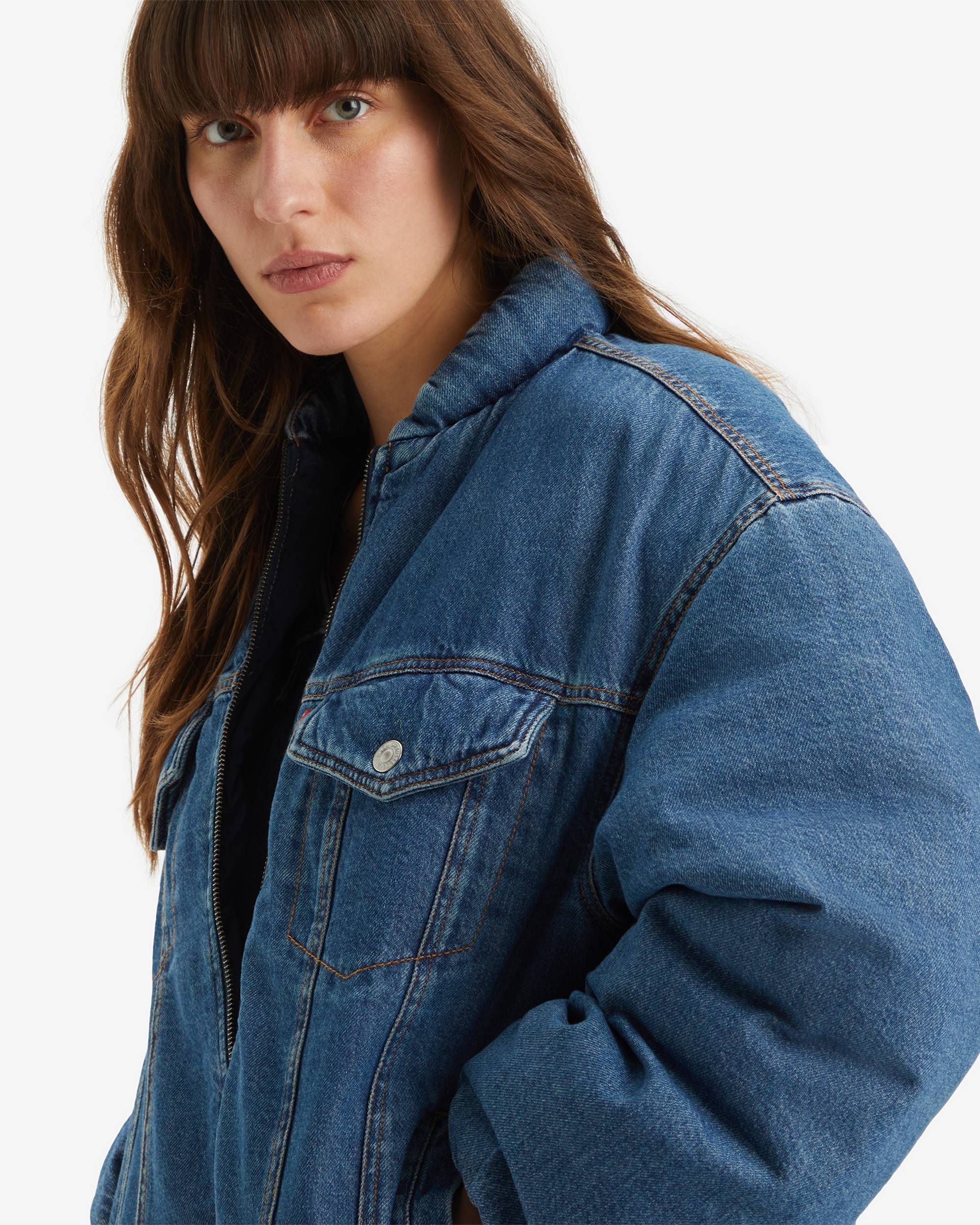 90s Padded Trucker Jacket - Medium Wash | Levi's® US