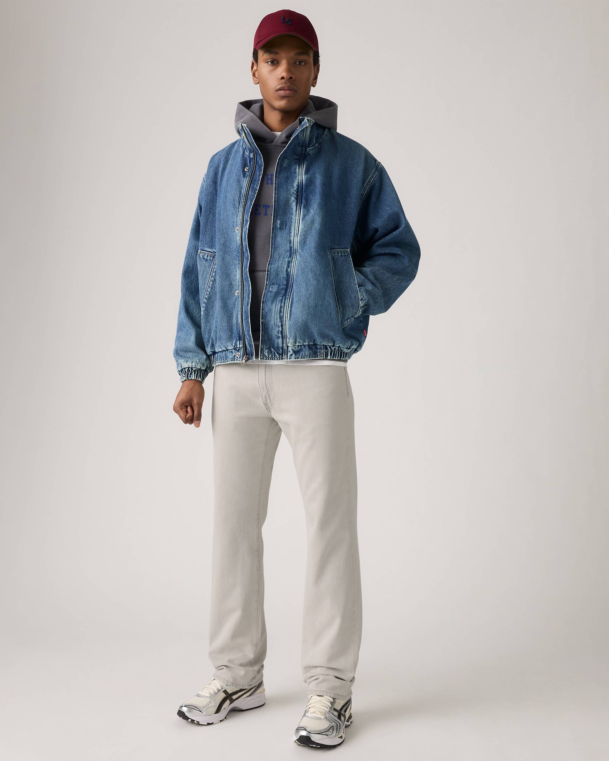 555™ Relaxed Straight Men's Jeans - Grey | Levi's® US