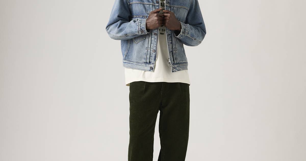 Levi's® X Barbour 578™ Pleated Baggy Jeans - Green | Levi's® US