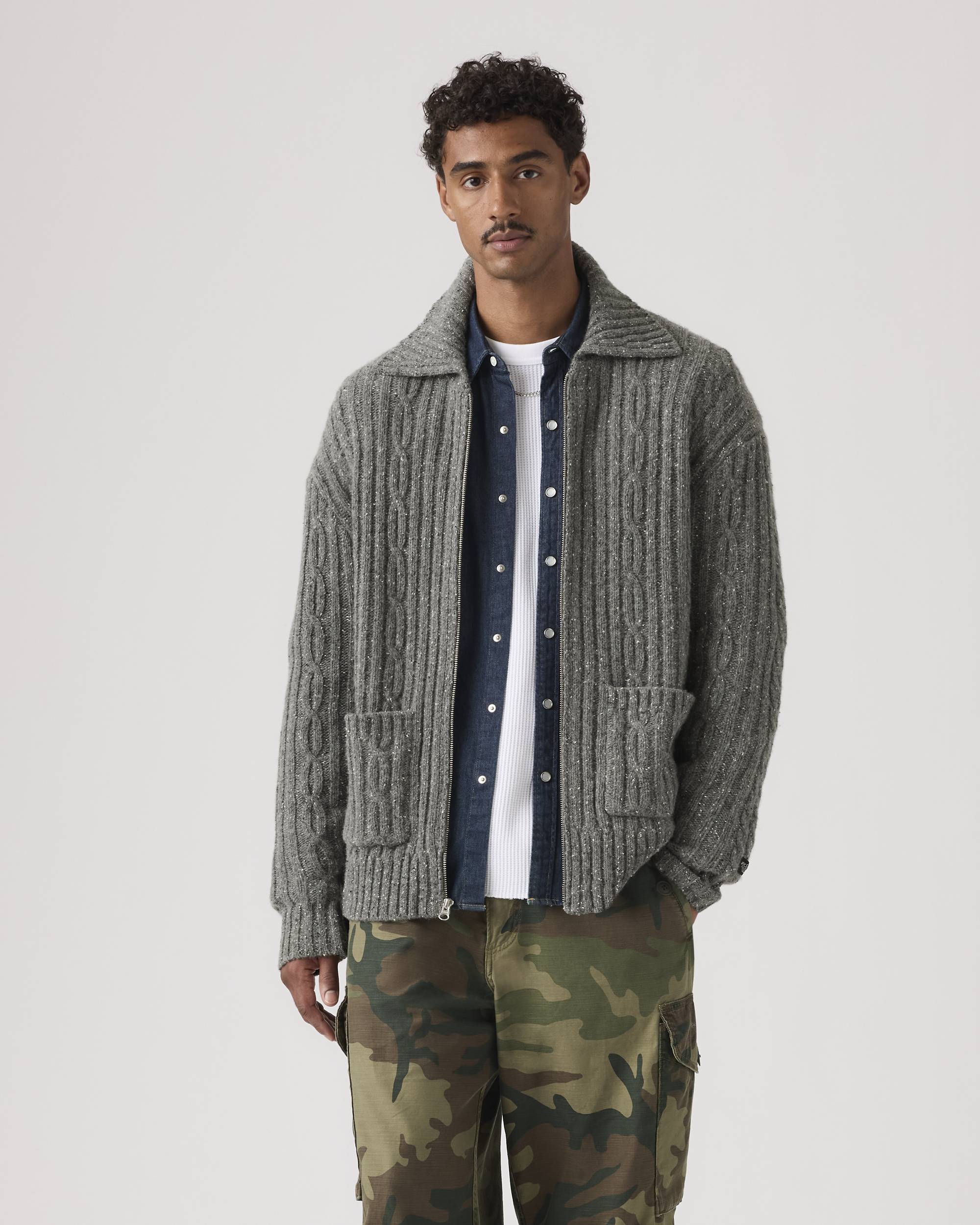 Telegraph Zip Cardigan - White | Levi's® US