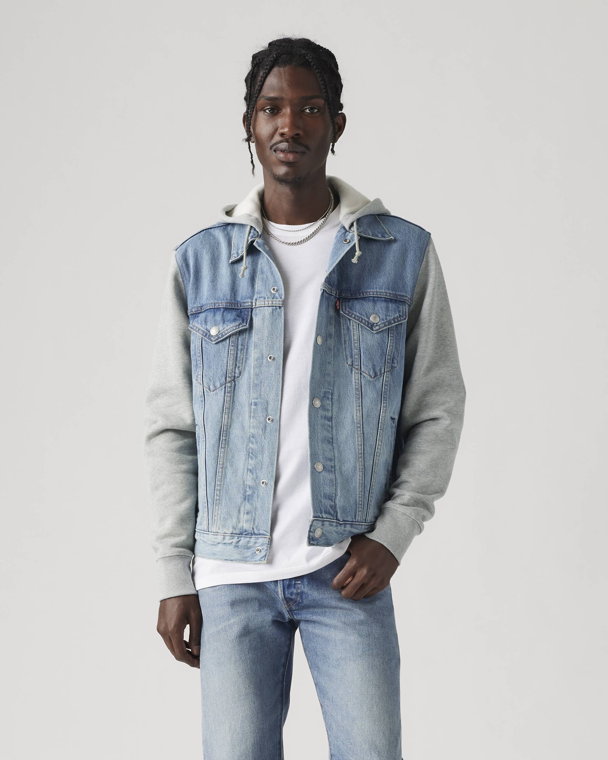 Hybrid Hoodie Trucker Jacket - Medium Wash | Levi's® US