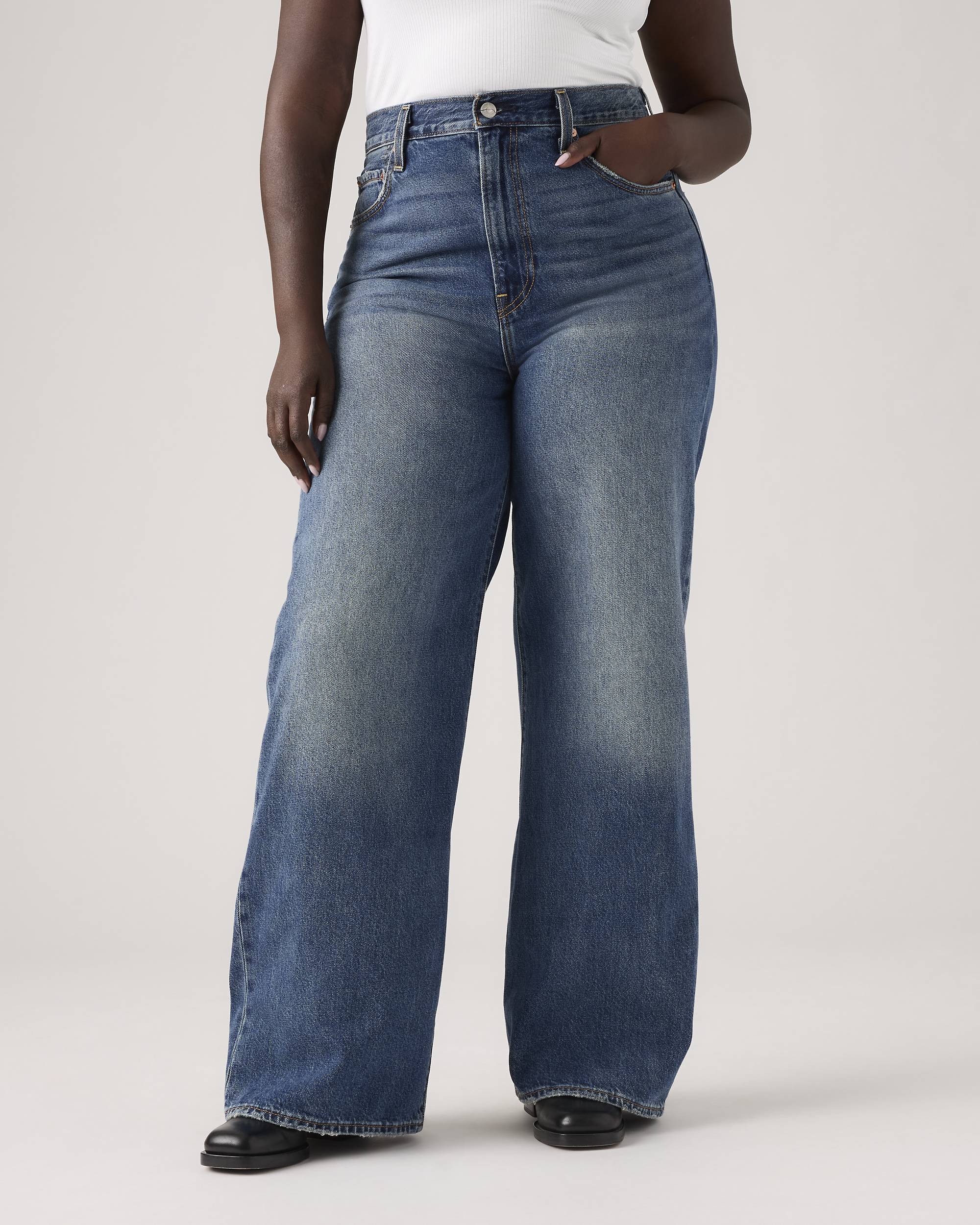 Ribcage Wide Leg Women's Jeans - Dark Wash | Levi's® US