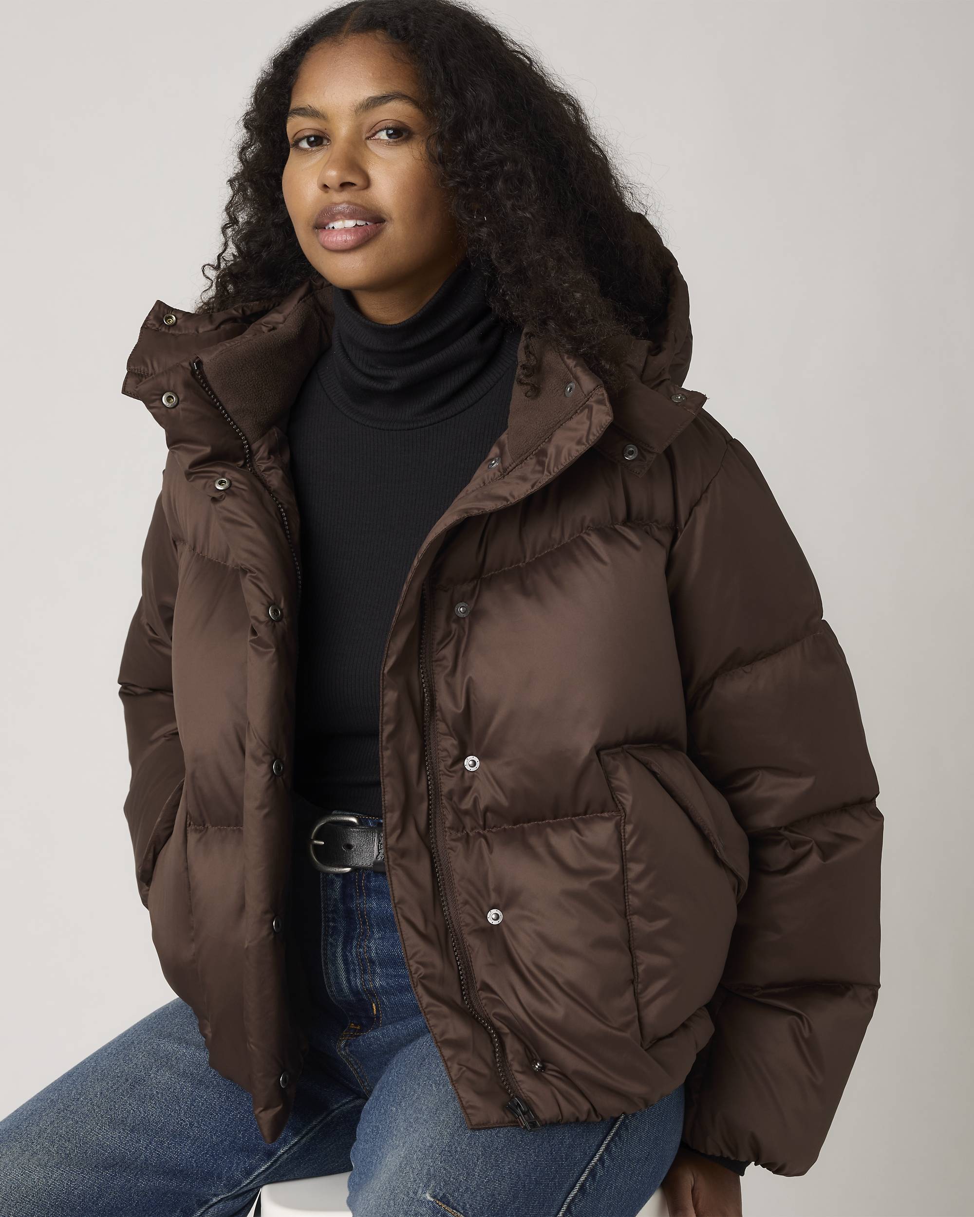 Western Bubble Shortie Jacket - Brown | Levi's® ES