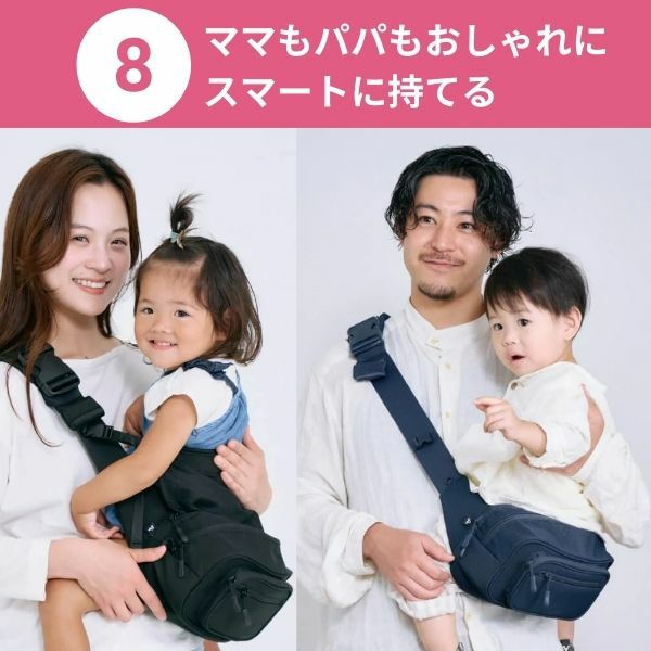 ポムル(POMULU)ヒップシートショルダーバッグ クラシックネイビー 6