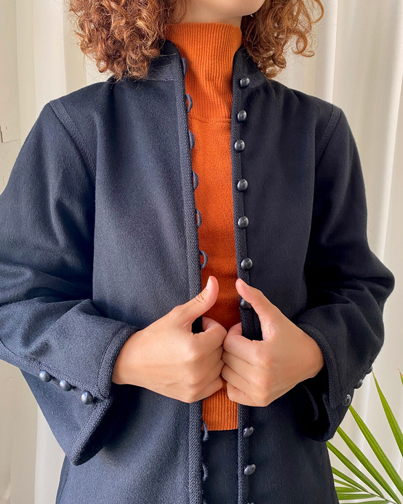 70s YSL Russian Wool Coat | S - Lucky Vintage
