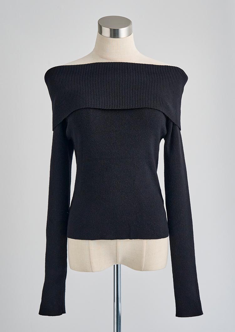 Off shoulder knit top LD039 – LUDICRUM