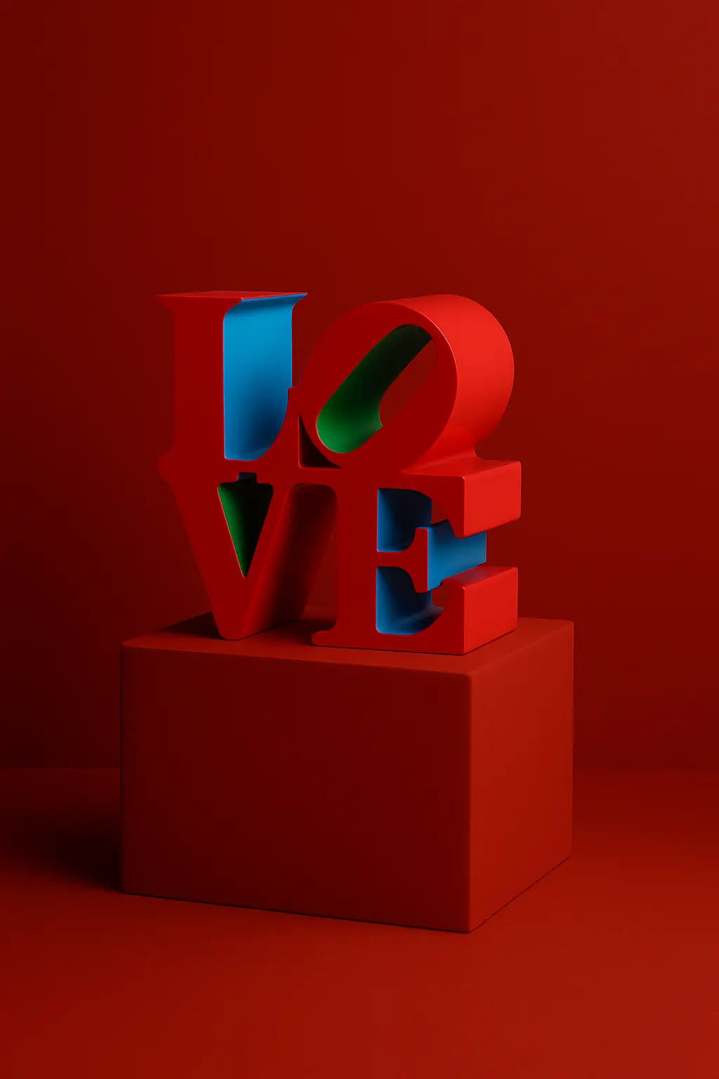 Robert Indiana – LOVE Red Blue Green | Limited Edition – LYNART STORE