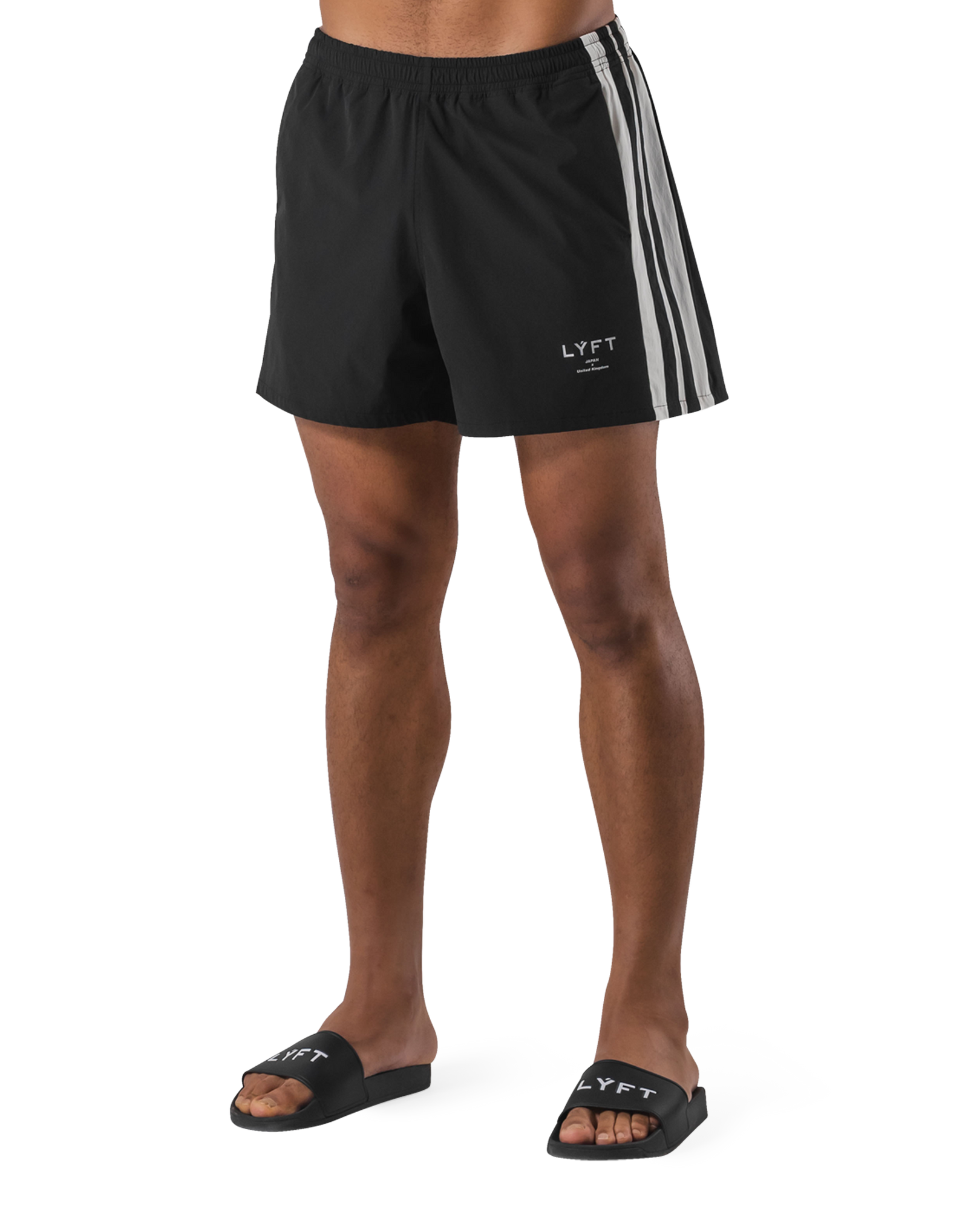 LÝFT 2Line Swim Shorts - Black
