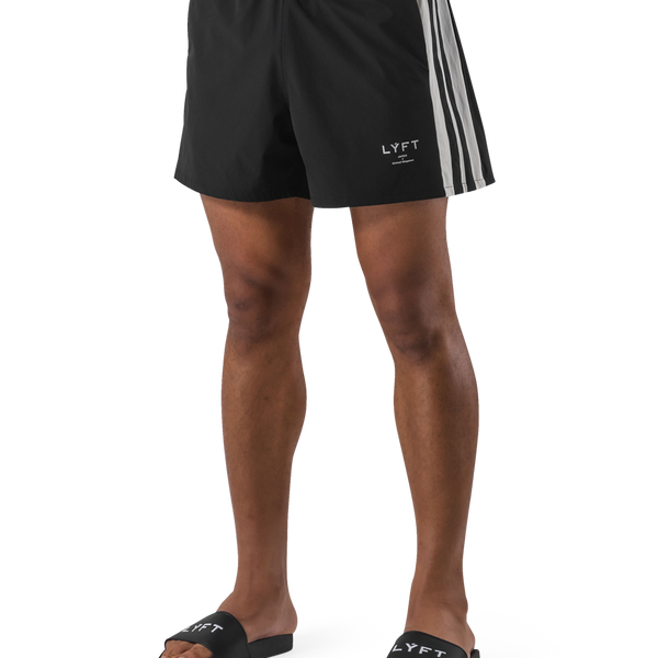 LÝFT 2Line Swim Shorts - Black