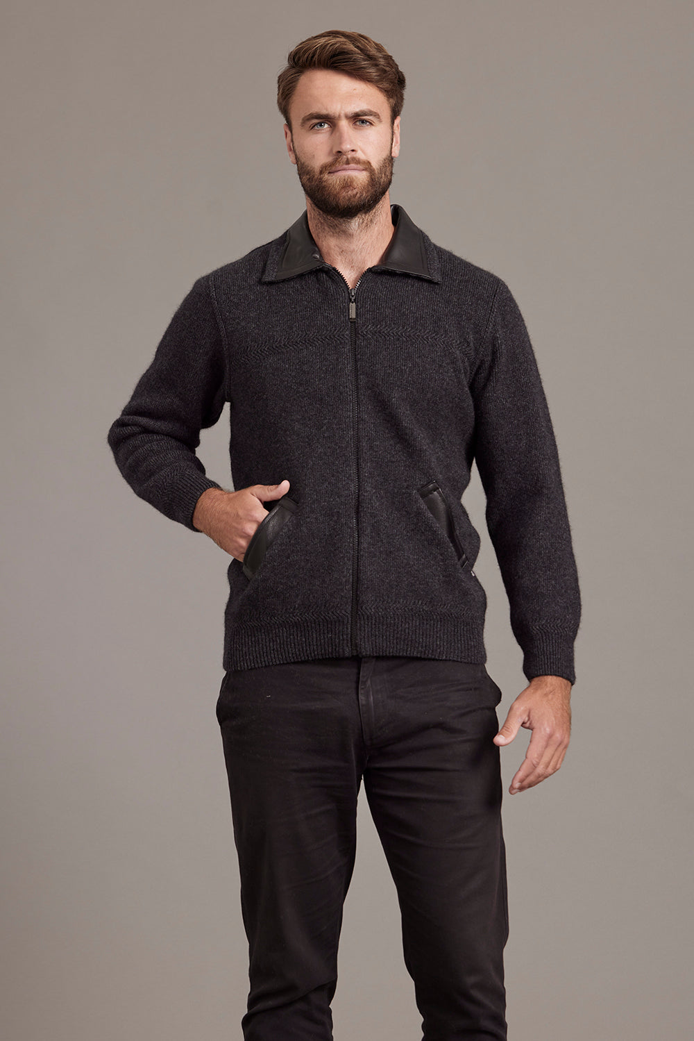 Rib Front Jacket - McDonald Textiles