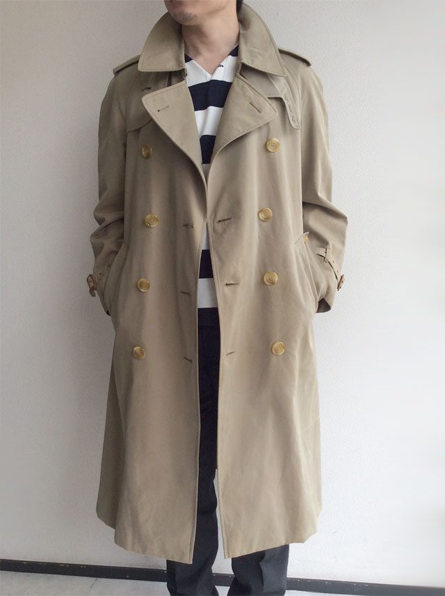 1970's British Trench Coat by Aquascutum Beige - マメチコ Fashion