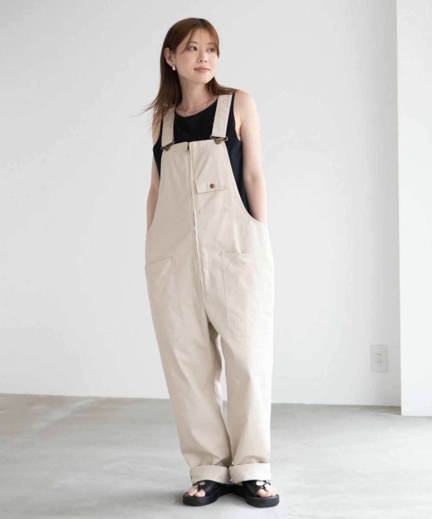 Dickies ジップオーバーオール メンズ