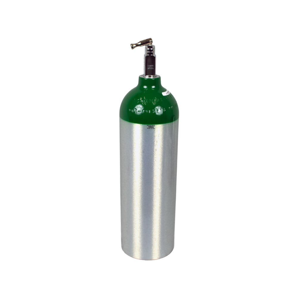 M22 Aluminum Oxygen Cylinder (Empty) - Mada Medical Products, Inc.