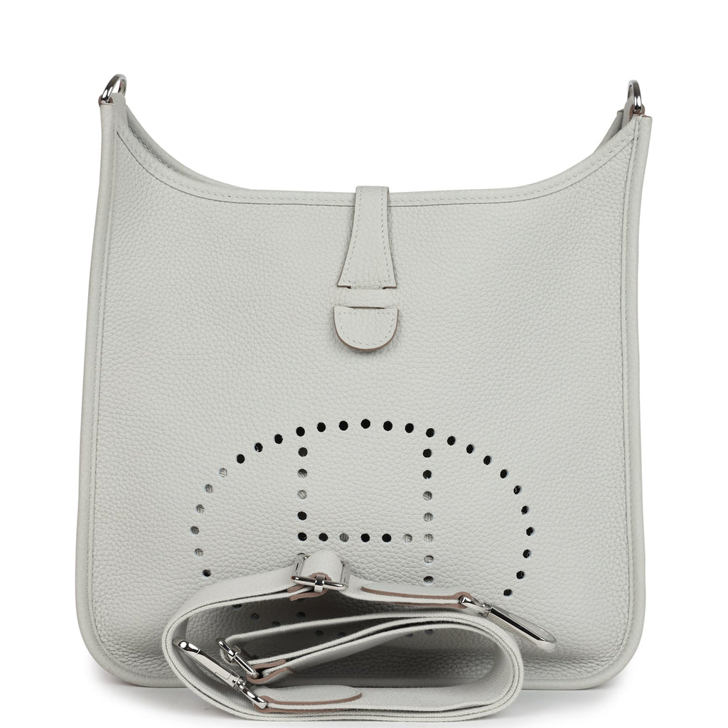 HERMES エルメス カレーシュPM シルバー 白 エナメル HERMES エルメス