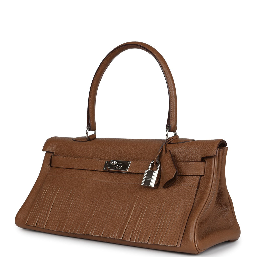 Pre-owned Hermes Fringe Shoulder Kelly 42 JPG Alezan Clemence Palladiu