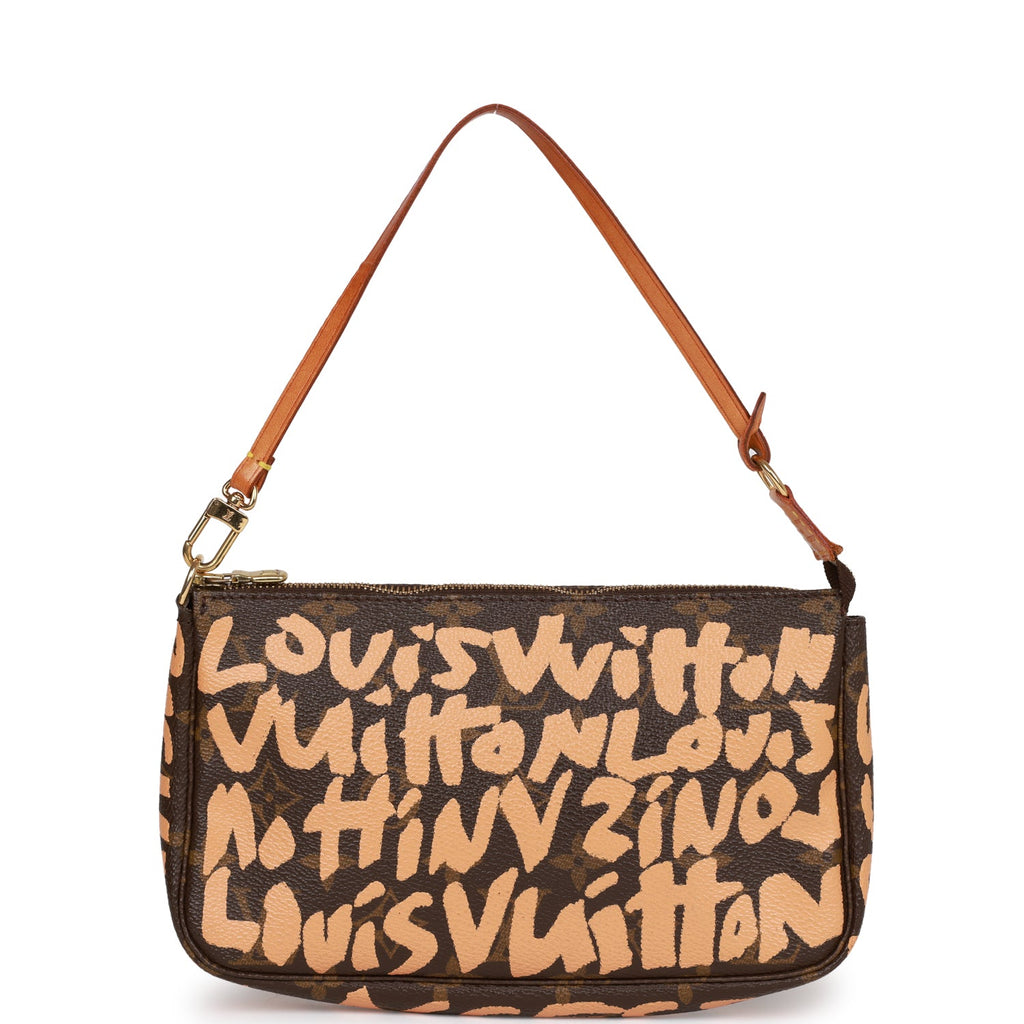 Vintage Louis Vuitton x Stephen Sprouse Peach Graffiti Pochette Bag Go