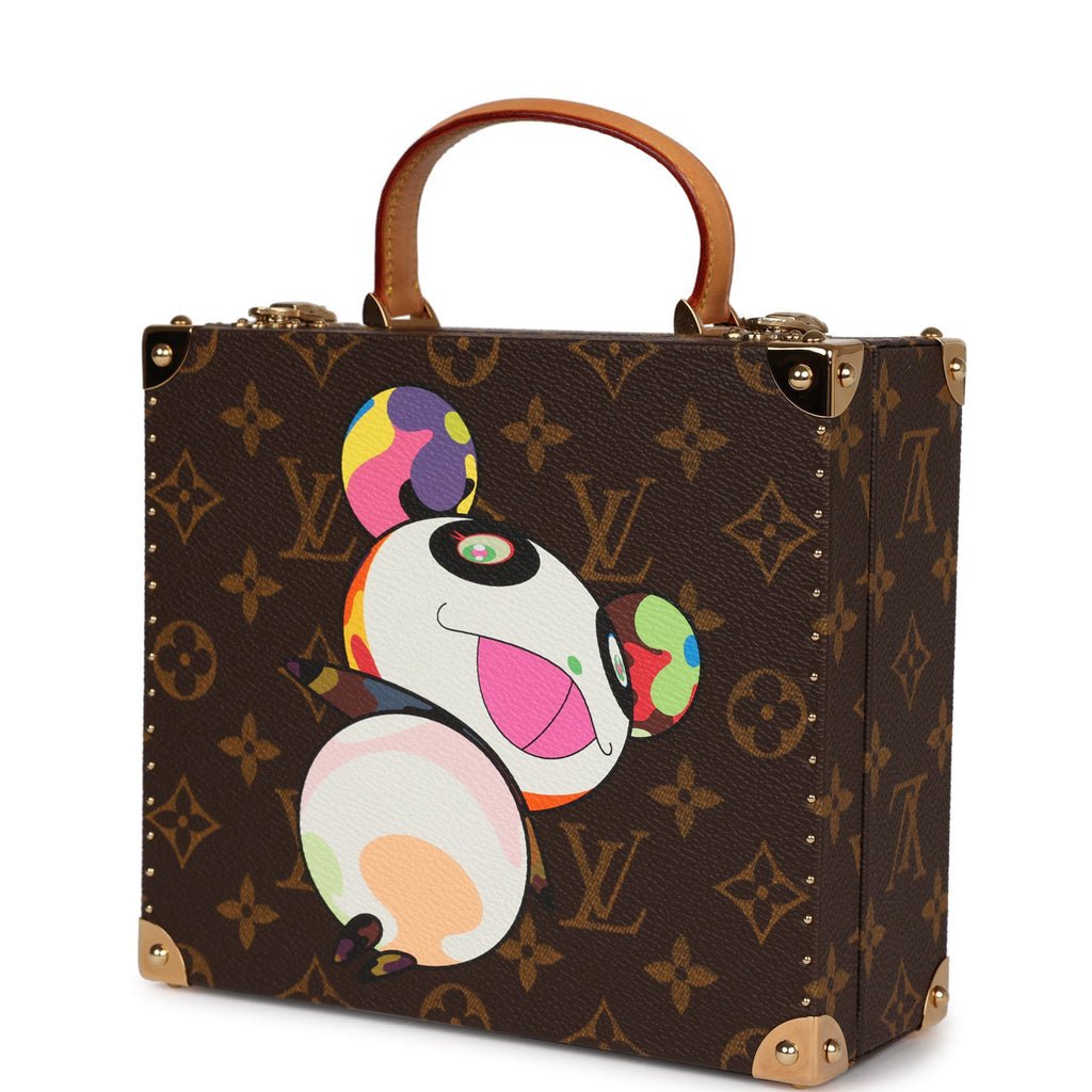 Vintage Louis Vuitton x Takashi Murakami Panda Jewelry Trunk Brown Mon