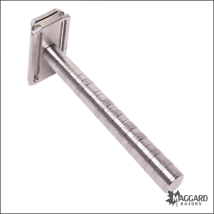 Henson Shaving Ti22 Titanium Machined DE Safety Razor, Medium