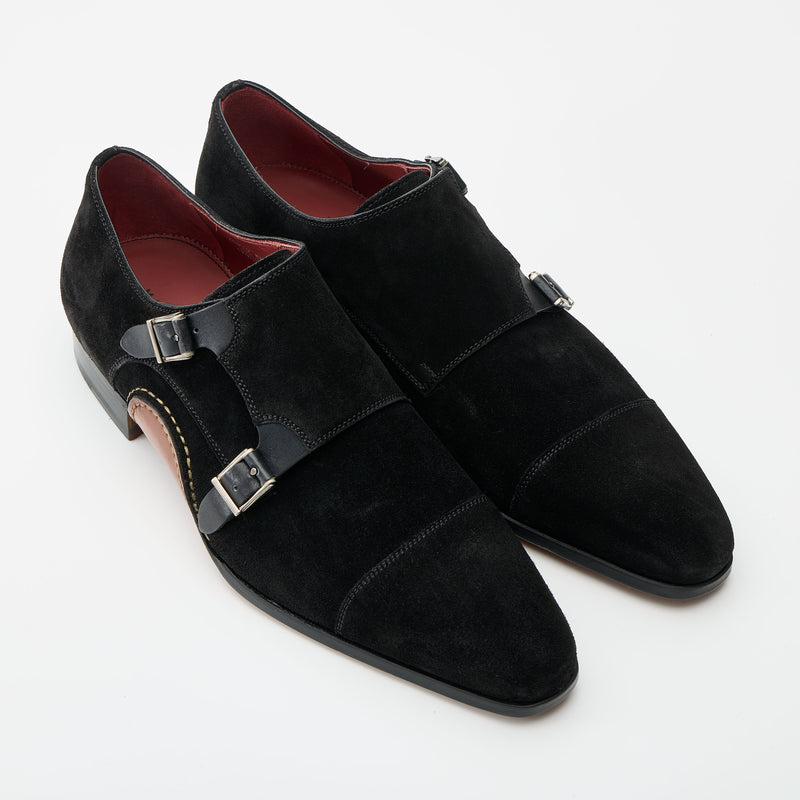 オパンカ ダブルモンク スエード ブラック | 26019 BL – MAGNANNI