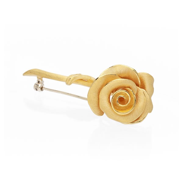 純金 薔薇(バラ)のブローチ｜レディース,ブローチ商品｜PRIMA GOLD