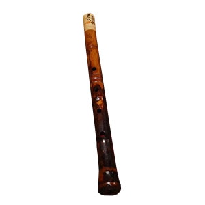 尺八 1尺8寸管 竹製 曲管 節あり 継ぎ手あり 小根付 真山作 | 邦楽器