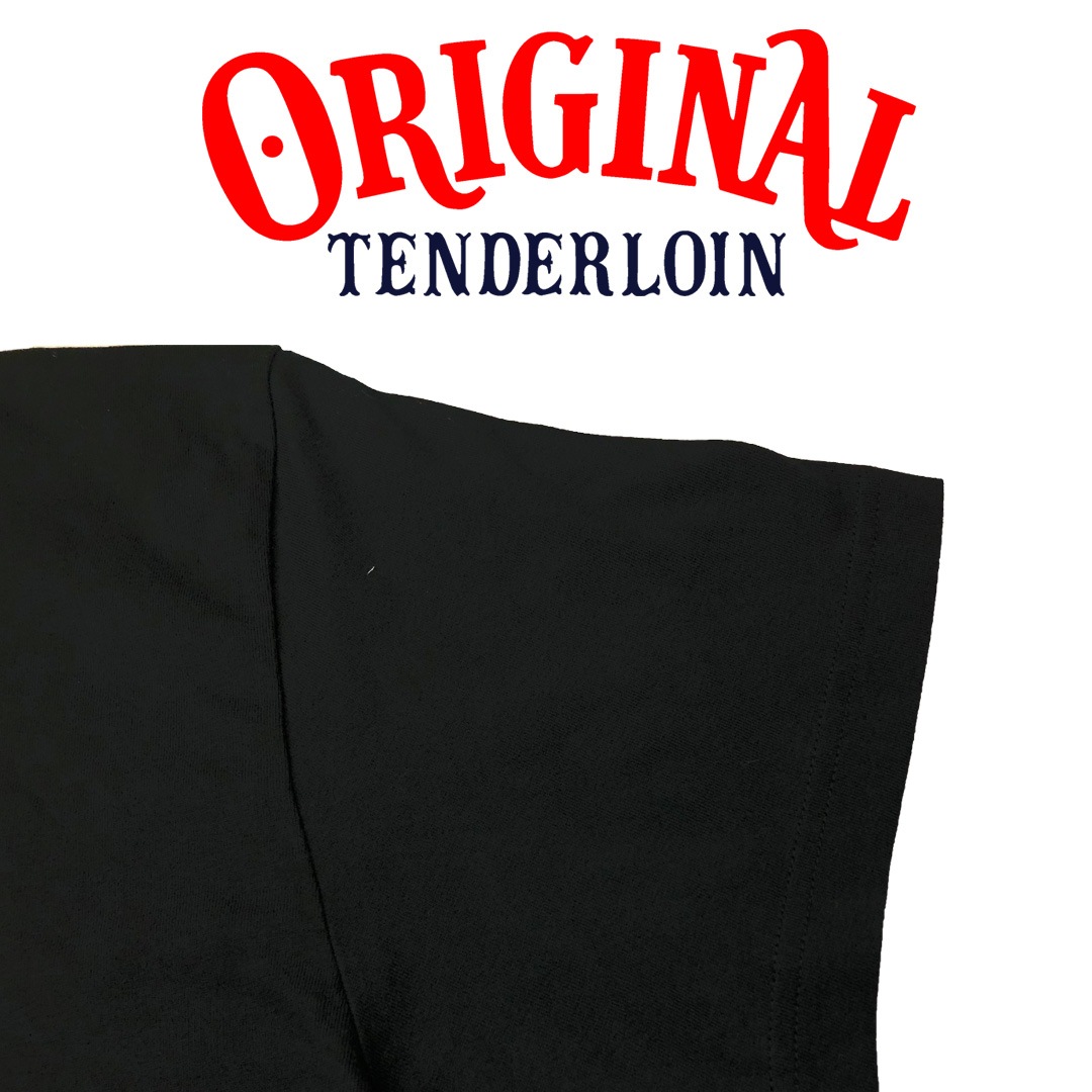 TENDERLOIN LOGO T-SHIRTS 5.6oz PREMIUM COTTON 100% BLACK | T-SHIRT