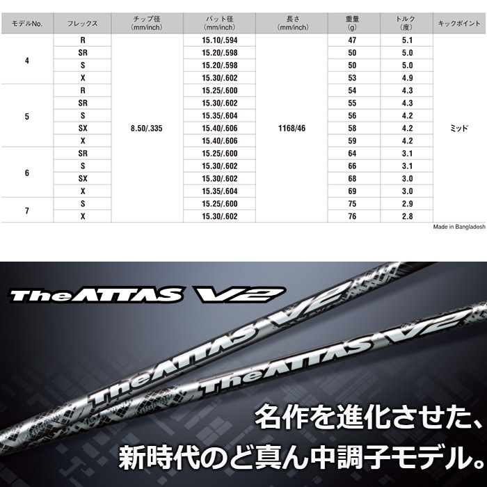 数量限定】キャロウェイ用スリーブ付シャフト USTマミヤ ジ・アッタス