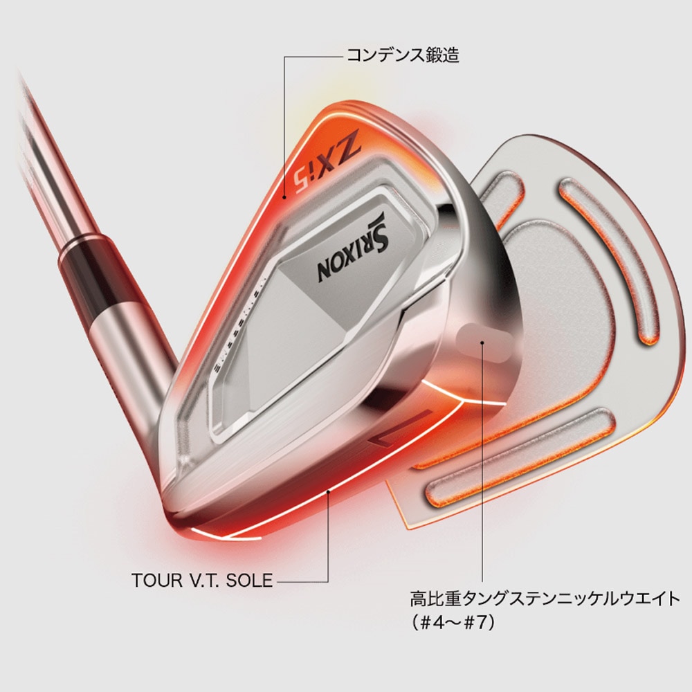 5‐Pwセット】スリクソン ZXi5 アイアン 日本シャフト モーダス105/S