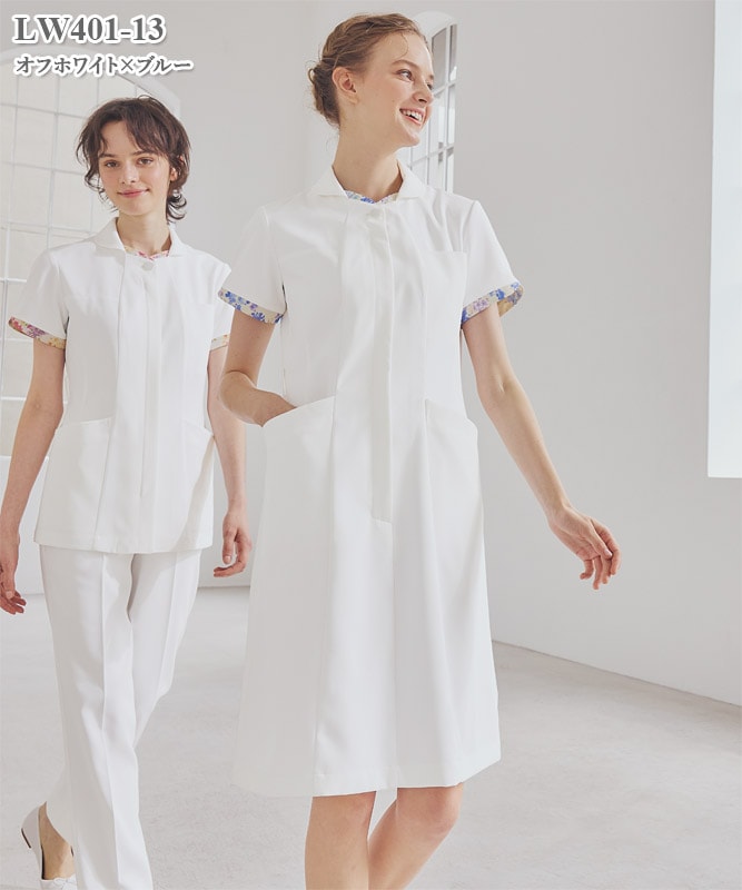 ローラ アシュレイ レディスナースワンピース半袖[住商モンブラン製品