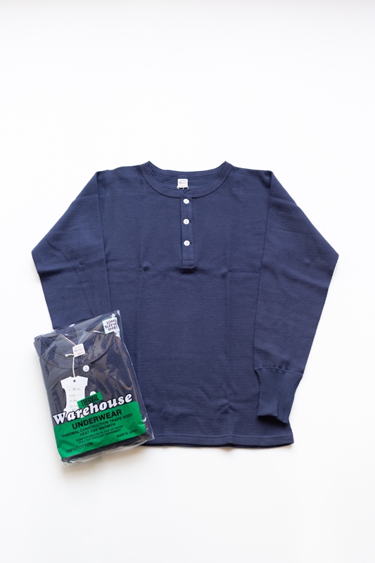 WAREHOUSE ウエアハウス | Lot.5904 4本針 ヘンリーネック ワッフル