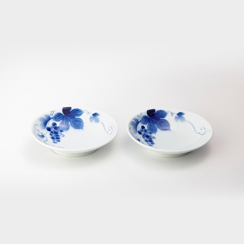 ブルーワイナリー ペア取皿 | すべての商品 | 深川製磁オンライン