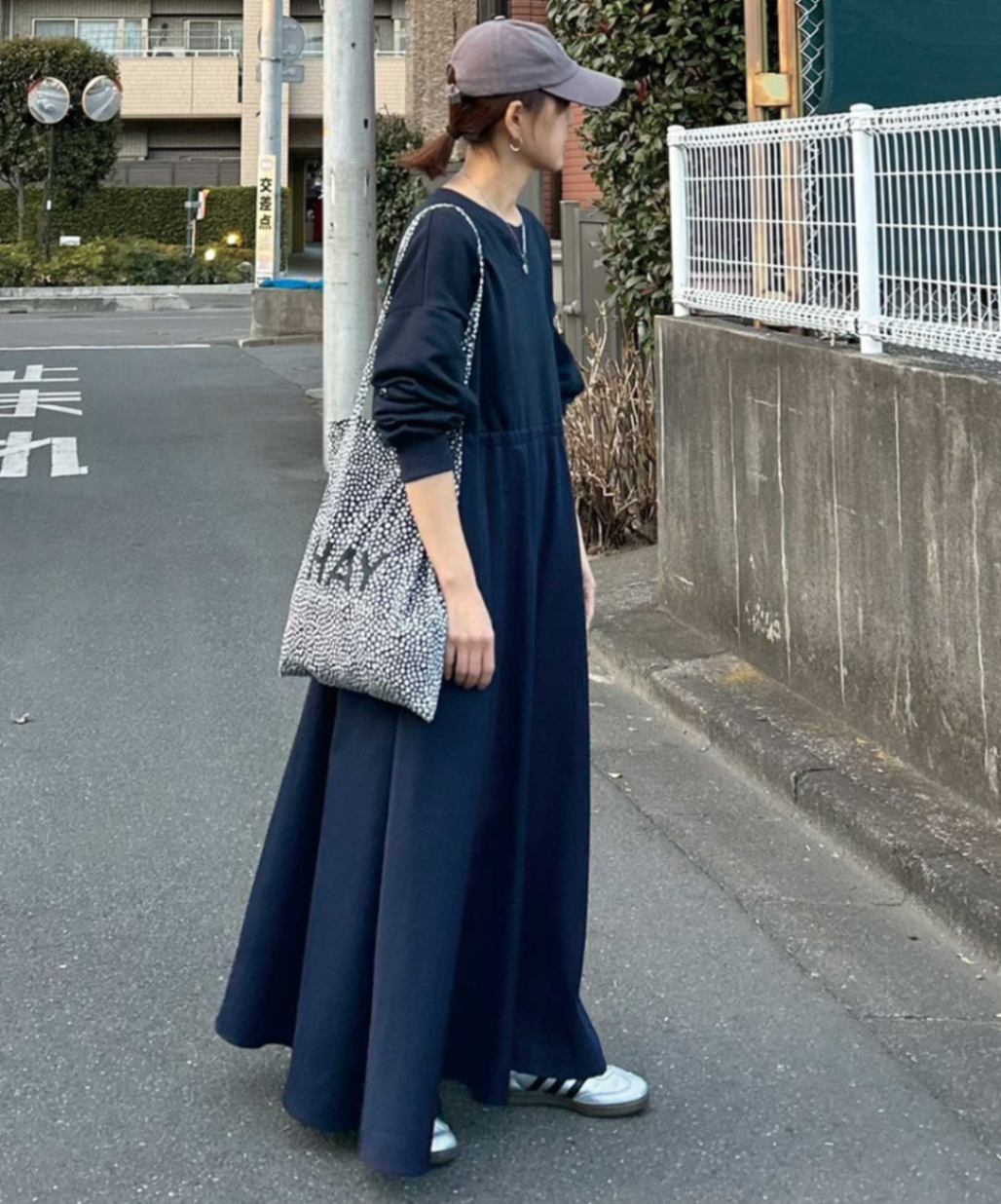 長袖スウェットドッキングワンピース【CORNERS by KR】【一部予約商品