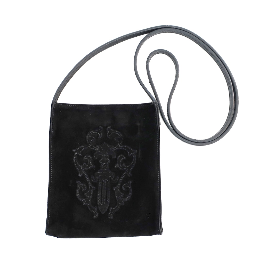 天白】【CHROME HEARTS】クロムハーツ ショルダーバッグ ブラック