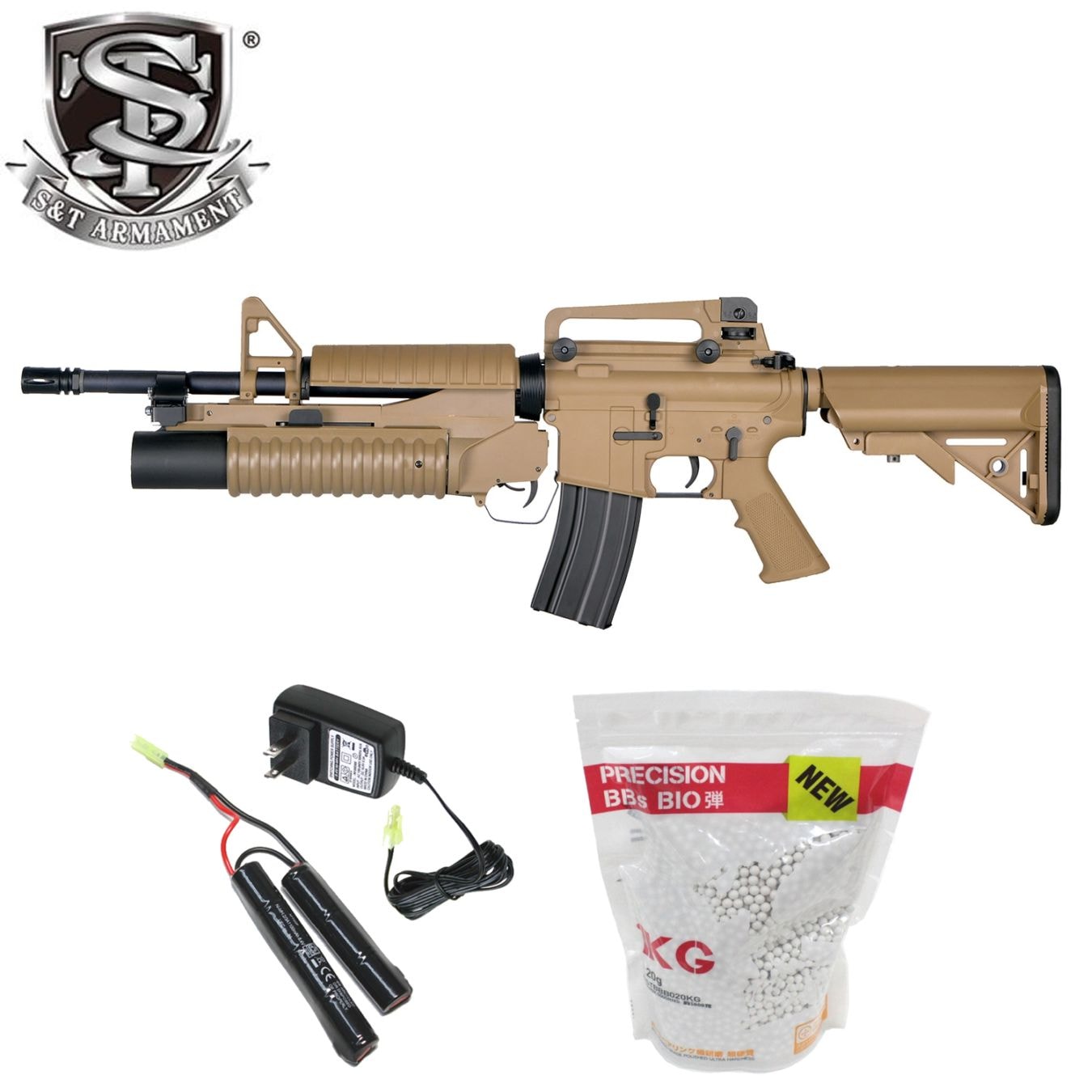 S&T M4A1 スポーツライン 電動ガン with M203 グレネードランチャー