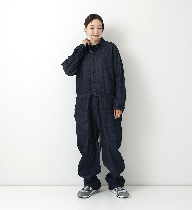 週末限定値下げ‼️タイムセール✨Loungedress　デニムオールインワン セール】デニムオールインワン（サロペット/オーバーオール