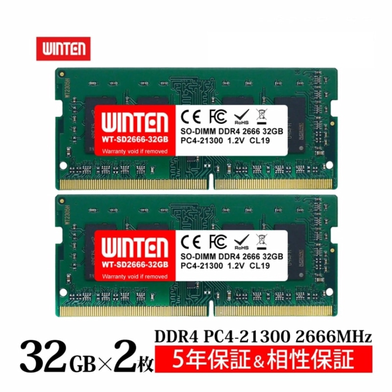 UMAX UMAX DDR4-2666 32GB(16GB×2) DDR4-2666 16GB (1024x8) 筆記型記憶體-
