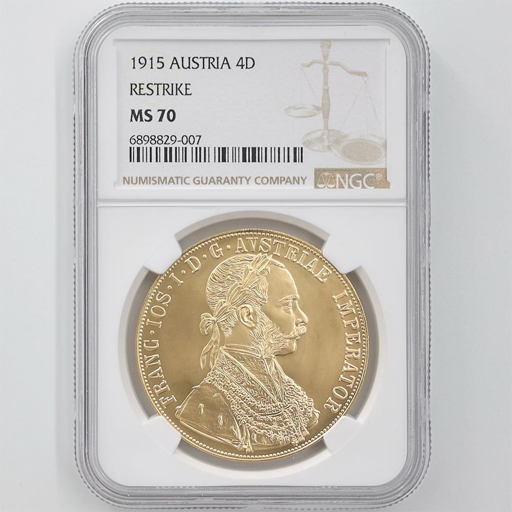委託販売 1915 オーストリア フランツ・ヨーゼフ1世 リストライク 4