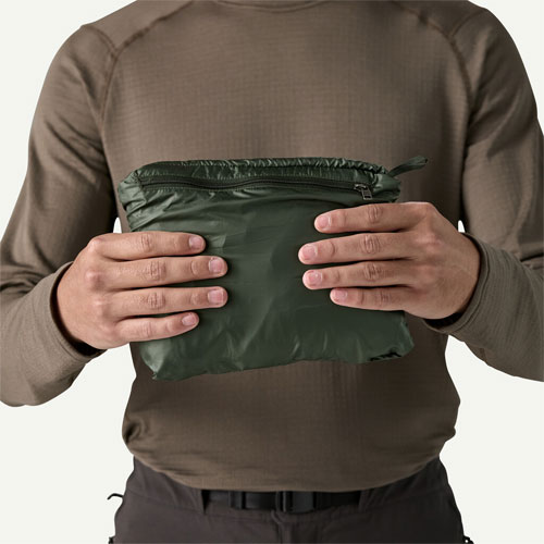 パタゴニアpatagoniaナノパフベストMカーキ中間着ミッドレイヤー化繊UL