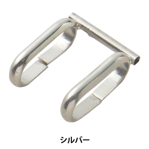 手芸金具 『パイプ付帯留め シルバー 1個入り #9119』 ビーズ,ビーズ