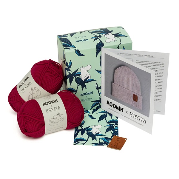 編み物キット 『MOOMIN×NOVITA BEANIE KIT レッド』 NOVITA ノヴィタ
