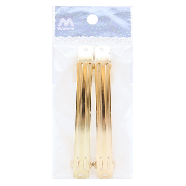 手芸金具 『バレッタ 10cm ゴールド 2個入り』 ビーズ,ビーズ金具
