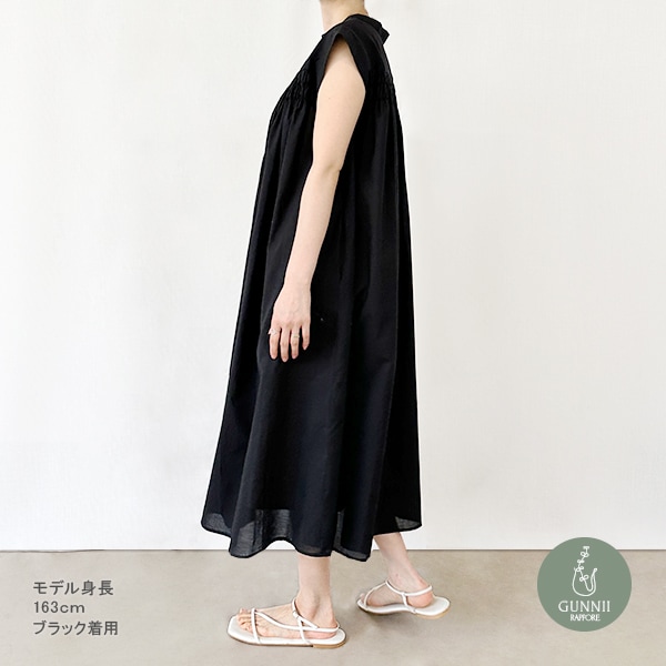 ワンピース 『シャーリング2WAYワンピース ブラック SI00721-40-BK