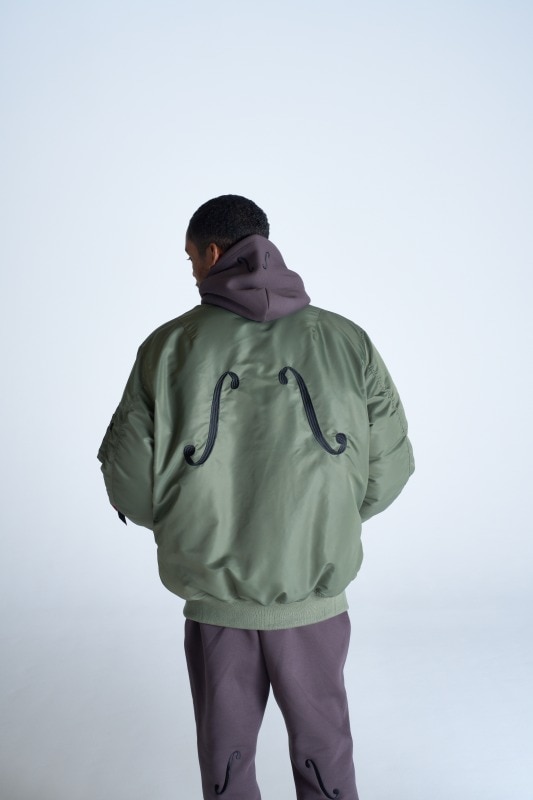 ALPHA INDUSTRIES MATIN AVENIR MA-1 パフィジャケット カーキ