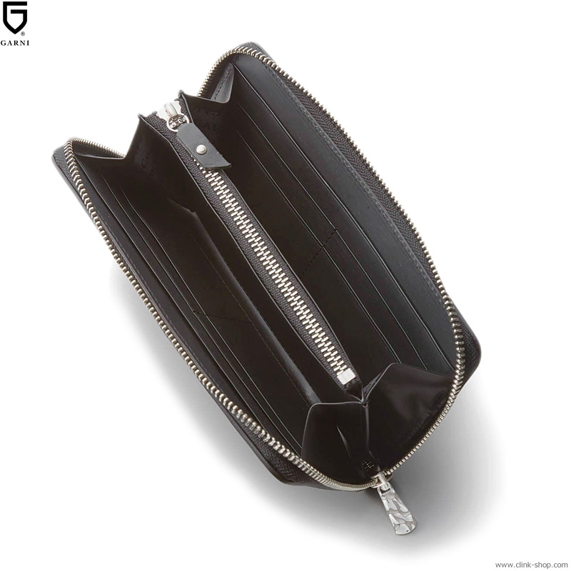 CLINK｜GARNI VINE PATTERN ZIP LONG WALLET (BLACK) [GL16014]｜東京