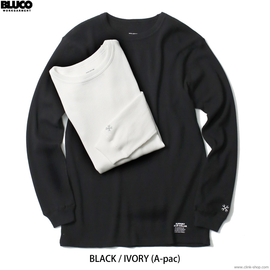 CLINK｜BLUCO 2PAC THERMAL SHIRTS A-PACK (IVORY/BLACK) [0214]｜東京