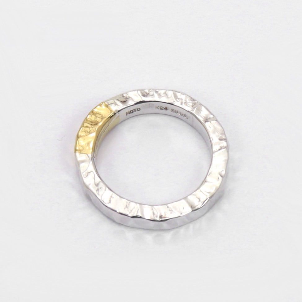 モト MOTO 月と太陽リング TSUKI TO TAIYO RING （999SILVER&K24 GOLD