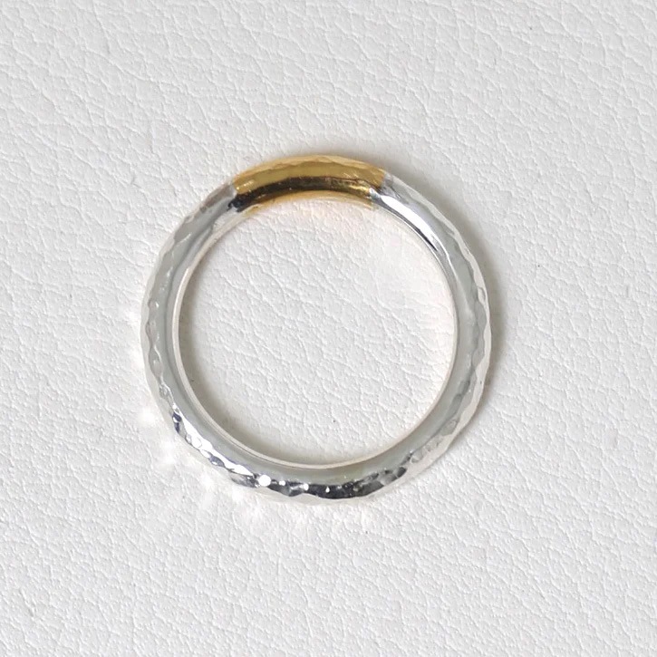 モト MOTO 月と太陽リング TSUKI TO TAIYO RING （999SILVER&K24 GOLD