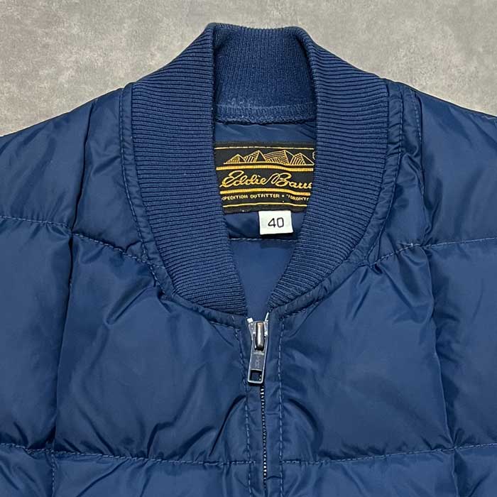 80'S EDDIE BAUER DOWN VEST NAVY/40 80年代 エディバウアー ダウン