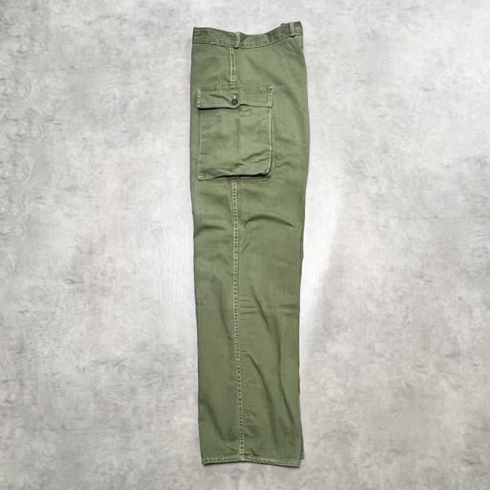 VINTAGE 40's U.S ARMY M-43 HBT CARGO PANTS 13 STAR BOTTON W34/L31