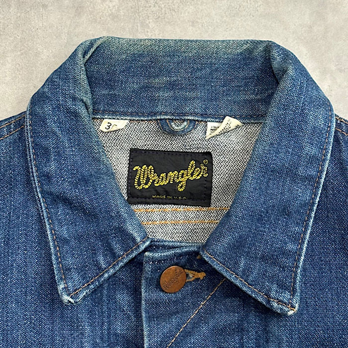 70-80's WRANGLER 124MJ DENIM JACKET Made in USA SIZE 38 70-80年代